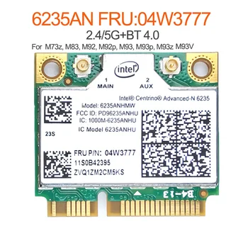6235AN Intel Centrino Advanced-N 6235, ar bluetooth saderīgi 4.0 bezvadu tīkla karte Lenovo M73z M83 M92 M92p M93 M93p M93V M93Z