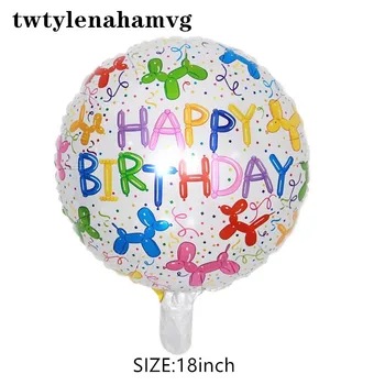 18-Collu Jaunu Kārtu Krāsu Happy Birthday Dekoratīvas Folijas, Piepūšamie Baloni, Mātes Dienā, Kāzu svinības, Bērnu Baby Dušas Rotaļlietas