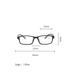 Elbru Ultravieglajiem TR90 Pilna Kadra Tuvredzība Brilles Classic Laukumā Tuvredzīgs Brilles Shortsight Brilles Ar Grādu -1.0 līdz 4.0