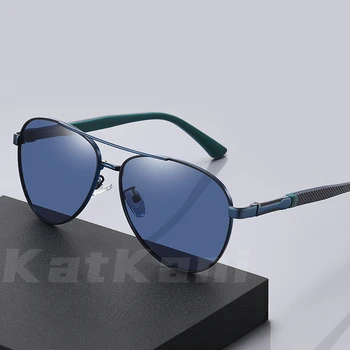 KatKani Jaunu Retro Vīriešiem Polarizētās Saulesbrilles, Izjādes Zvejas Modes Un Ērti Optisko Recepšu Brilles UV400 K6319