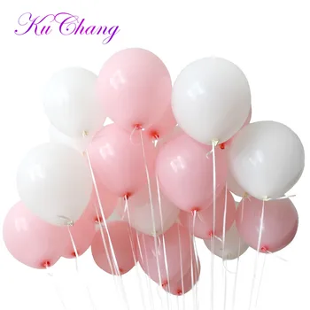 12pcs/komplekts rozā, balta, caurspīdīga matēta lateksa baloni tiek piemērots, lai kāzas, dzimšanas dienas kārtība, festivāls puses darbībām.