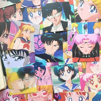 48PCS Anime, Skaista Meitene Uzlīmes DIY Scrapbooking Kolāža Mobilo Datoru Dienasgrāmata Albumu Happy Plānotājs Dāvanu Blīvējuma Apdare