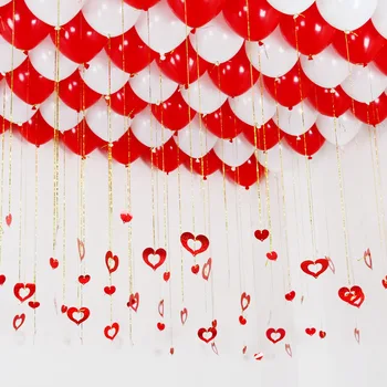 1set DIY Sarkanā Sirds Formas Lāzera Sequined Baloni Piederumi Romantisku Kāzu Mīlestības Dzimšanas dienas svinības Rotājumi Mājās Bumbiņas Dāvanas