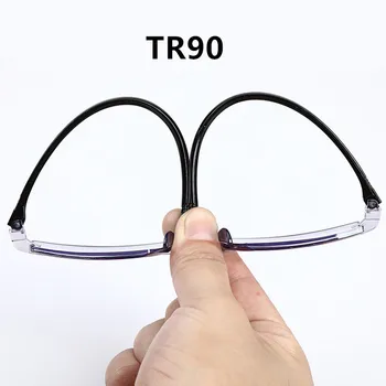 Dimanta Griešanas Bez Apmales Bifocal Multifokāla Lasīšanas Brilles Anti Blue Ray Viegls Multifokāla Presbyopic Glasse Palielinājumu