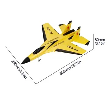 2.4 G Planieris RC dūkoņa SU35 Fiksēto spārnu lidmašīnu Roku Mešana putu dron Elektriskā Āra RC Lidmašīnu rotaļlietas zēniem FX620 2CH