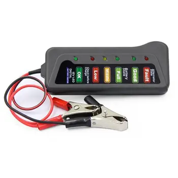 Auto Akumulatoru Testeris 12V 6 LED Gaismas Automātiska Digitālā Ģeneratora Uzlādes Testeri Auto, Motociklu, Auto Diagnostikas Rīks