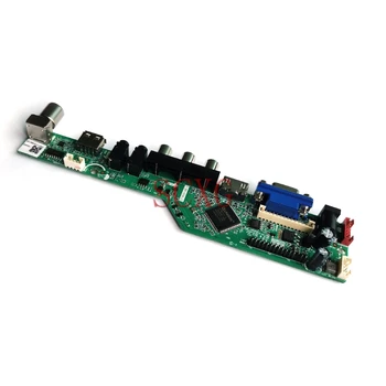 Ekrāna kontrolieris valdes HDMI saderīgu USB, AV, VGA KOMPLEKTS 1366*768 30Pin LVDS Analog Par LM185WH2-TLA1/TLC1/TLD1/TLE1/TRA2 LED