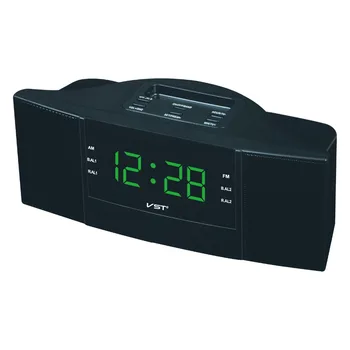 Karstā Pārdošanas Mūsdienu Digitālo Alarm Clock Radio Dual Alarm Atlikt Miega Funkcija Led Pulkstenis Mājas, Galda, Galda Pulksteni ES Plug
