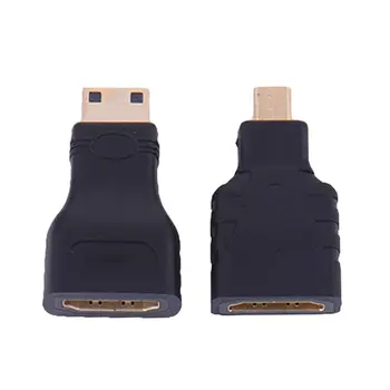 HDMI ir savietojams Mikro Mini Gold Plated Converter HD Savienotājs Paplašināšanu, Adapteris, Video TV Xbox 360 HDTV, 1080P
