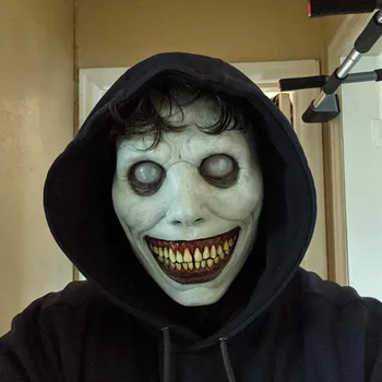 Mirdzoša Led Maska Šaušalīgus Halloween Masku, Smaidu Dēmoni, Ļaunie Cosplay Aksesuārus, Šausmu Brīvdienu Puse Ir 2021. Dāvanu маска, masque