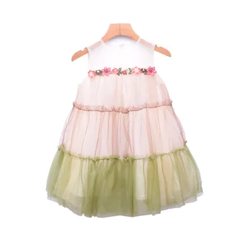 Meitenes Kleita bez Piedurknēm Tutu Bērnu Princess Puse Kleita Cute Meitenes Saģērbt bērnu, meiteņu kleitu Modes Apģērbi