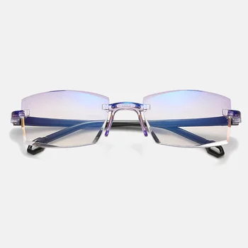 Modes Lasīšanas Brilles Tālu Un Tuvu, Divējāda lietojuma vecāka Gadagājuma Smart Zoom Anti-zila Gaisma Anti-radiācijas Apgriešana Bezrāmju Brilles