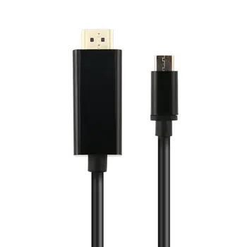 HDMI Kabelis ar USB 3.1 C Tipa Vīriešu HDMI 4K UHD 1.8 m Kabeli un adapteri planšetdatoriem un klēpjdatoriem