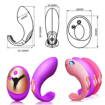 Wireles Tālvadības Silikona Vibrējošais Ola Izmantot Vaginālo USB Lādējamu 10 Ātrumu Vibrējošu Klitora Stimulators Seksa Rotaļlieta, paredzēta Sievietēm
