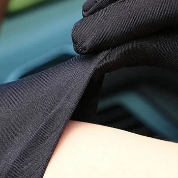 Super-elastic Pilnu Pirkstu Vadītāja cimdi sauļošanās neslīdīgu Velo cimdi modes sieviešu izšuvumi etiķete cimdi E17