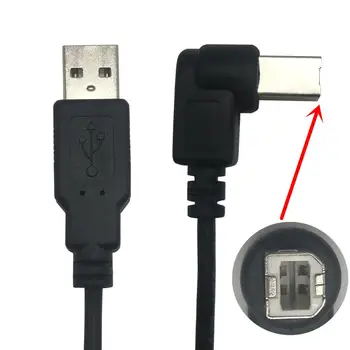 USB 2.0 Vīrietis USB B Vīriešu B Tipa BM Augšu&uz Leju un pa Labi & pa Kreisi, Leņķi, Printeri, skeneri, 90 grādu kabeļu 150cm BM Kabelis, Leņķveida