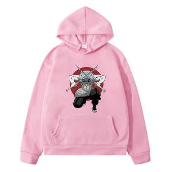 Bērnu Apģērbu Anime Hoodies Inosuke Demon Slayer Džemperis Bērniem sporta Krekli ar garām Piedurknēm Kostīms, Zēnu, Meiteņu un Bērnu Apģērbs
