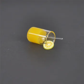 2gab 1:12 Sveķu Namiņš Mini Citrona Ūdens Kausa Miniatūru leļļu Namiņš Piederumi Krūzes Rotaļlietu Mini Apdare Dāvanas