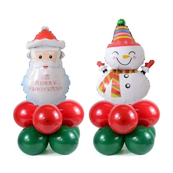 Laimīgs Ziemassvētku Folijas Gaisa Balons Sniegavīrs Santa Claus Baloni Ziemassvētku Eglītes Izrotāšanai Mājās Ziemsvētki Puse Jauno Gadu Piederumi Gaisa Globos