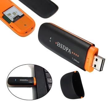 NoEnName_Null Augstas Kvalitātes HSDPA USB Modema SIM 7.2 Mbps 3G Bezvadu Tīkla Adapteris ar TF SIM Kartes