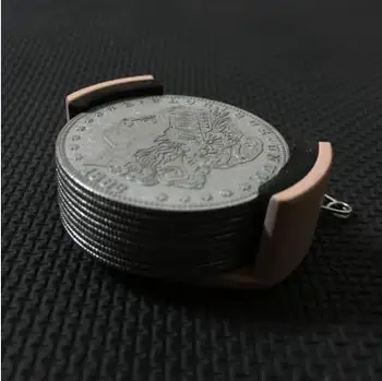 Morgan Monētas Pašizgāzēju + 10 Palming Morgan Monētas Magic Set Monēta, Kas Parādās Burvju Piederumi Posmā Slēgt Triks Magia Rotaļlietas