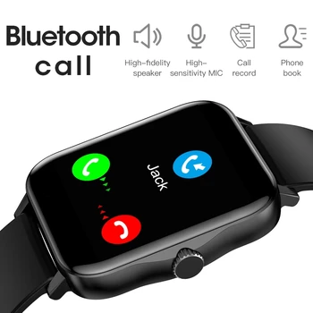Blulory Glifo M5 Sievietes Smart Skatīties Bluetooth Zvanu Smart Pulkstenis, Smart Veselības Miega Monitors Ūdensizturīgs Smartwatch Pilna Ekrāna Skatīties