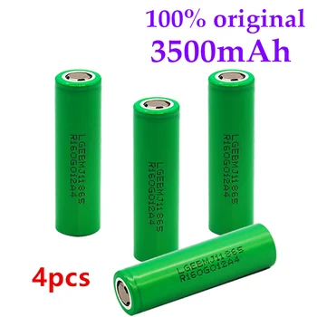 1-10PCS Faktiskā Ietilpība New 18650 Akumulators 3,7 v 3500mah INR18650 MJ1 18650 20A apstiprinājumu par Uzlādējams Li-ion Batteria