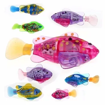 5 gabali, Elektronisko Zivju Aktivizēts Akumulatora Barošanu Rotaļlietas Bērniem Pet Svētku Dāvanu Var Swims Mājdzīvnieki Hobiji Rotaļlietas