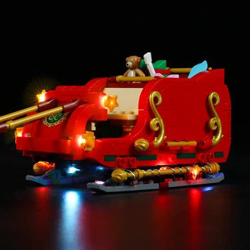LED Light Komplekts 40499 vecīša Kamanas Diy LED Gaismas Rotaļlietas Ziemassvētku Dāvanas Tikai Apgaismojums Komplektā neietilpst Modelis
