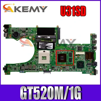 U31SD Mātesplati Par ASUS U31SD U31SG U31S N12P-GV-B-A1 GT520M/1G Klēpjdatoru Mainboard REV 2.1 pilnībā Pārbaudīta bezmaksas piegāde