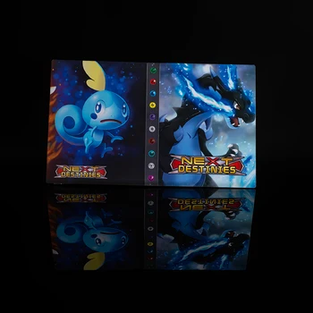 Pokemon atmiņas kartes albumu grāmatu pikachu charizard anime spēles karti 240pcs ccollectible ziemassvētku dāvanu bērniem, bērnu rotaļlietas vmax gx ex