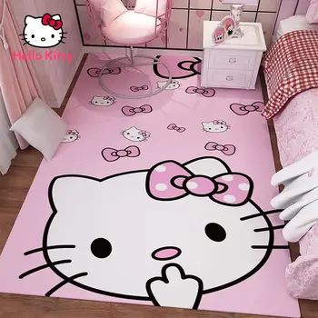 Hello Kitty Lielu Platību, Paklāju viesistaba, Guļamistaba, Durvis neslīdoša Mat Cute Karikatūra Radoši Vannas istabas Durvis Mat