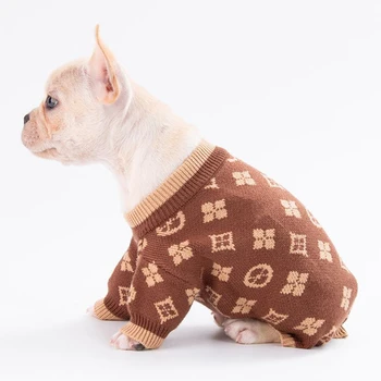 Luksusa Jauns Suns Džemperis, Augsta Elastība, franču Buldogs, Zīmolu Dizainera Mājdzīvnieku Apģērbu Chihuahua Suns Mētelis