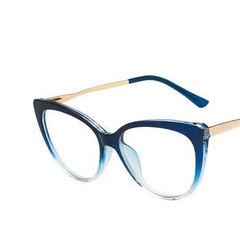 TR90 Anti Zilā Gaisma Pretbloķēšanas Kaķu Acu Brilles Rāmis Sievietes Luksusa Dizaineru Retro Brilles Dāmas Optisko Rāmis