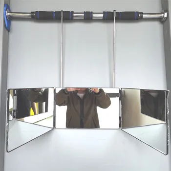 Matu Griešanas Spogulis Regulējams 3 Way Mirror Trifold Spogulis Sevi Stils DIY Frizūra Instrumentu Burvju Spoguļi Skaistumu Griešanas Instrumenti