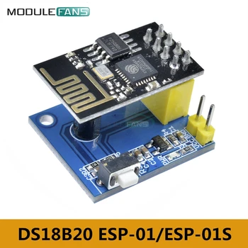 ESP-01/ESP-01S ESP8266 DS18B20 Temperatūras Sensora Modulis NodeMCU Adapteris Kuģa Arduino R3 IOT Wifi Bezvadu
