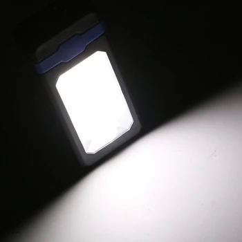 USB Uzlādējams LED Lukturītis Saules Enerģijas Darba Lampas Iebūvēts Akumulators, 2 Veidu Apgaismojums, Āra Lampiņu