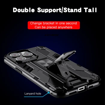 KEYSION Triecienizturīgs Bruņas Lietā par iPhone 13 Pro Max 13 mini Stand Tālruņa Vāciņš iPhone 11 12 Pro Max SE 