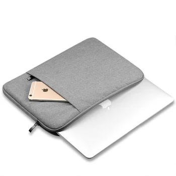 Klēpjdators Piedurkne Soma ar Kabatu par MacBook Air, Pro Ratina 11.6/13.3/15 collu 11/13/14/15 inch Notebook, Lietu Vāku Dell, HP, ASUS