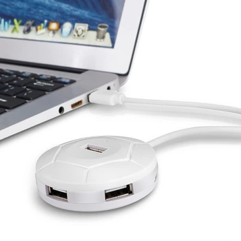 Magnētiskā 2.0 USB Centrmezgls ar 4 Portiem, Pagarināt Kabeli Slim Portable Adapters Sadalītājs Windows Sistēmas Datoru