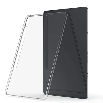 Ultra plānas Pārredzamu Tablete Silikona Case Vāciņš Samsung Galaxy Tab S7 Plus Mīkstās Full Vāciņu Atpakaļ Gadījumā, Samsung SM-T970