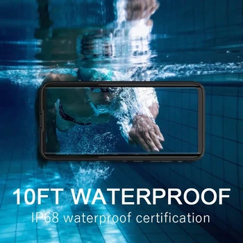 Ūdensizturīgs Case for Samsung Galaxy S20 Ultra S10, Ņemiet vērā, 10 Plus Pilnu Aizsardzības Apvalks, Triecienizturīgs Stāvēt Telefonu Gadījumā Segtu Kaste Lietā