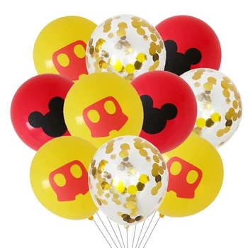 10pcs Minnie mickey mouse lateksa baloni 1. dzimšanas dienas svinības rotājumus bērniem ballon globos baby dušas konfeti lateksa ballon rotaļlietas
