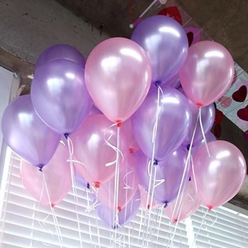 10pcs Rozā, Zila, Violeta Ballon 10inch Lateksa Balonu Piepūšamie Kāzu Dekorēšana Gaisa Bumbiņas Happy Birthday Party Balonu Piegādes