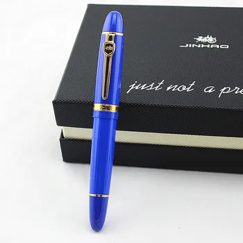 Jinhao 159 Smagā Metāla Lodīšu Pildspalvu augstas kvalitātes luksus pildspalva Zelta/sudraba apdari 0.7 mm nib Skolas, Biroja Piederumi canetas de luxo
