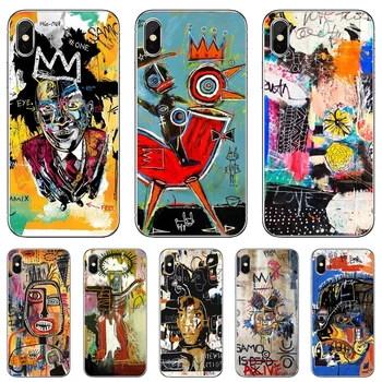 Tālrunis Gadījumos, Jean-Michel-Basquiat-Māksla-Grafiti Samsung Galaxy A12 A31 A41 A51 A71 A20e A21s M30 A10 A30 A40 A50 A60 A70