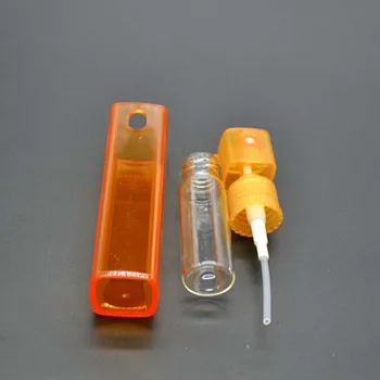 1gb 10ML Portatīvo Stikla Aerosola Pudele Tukša Smaržas Pulverizators Mini Testa Kvadrātveida Caurules Ceļojumu Pudeļu Stikla Kontūrkrāsa