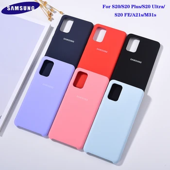 Samsung Galaxy S20FE/A21S/M31S/S20 Plus/S20 Ultra Samtaina Silikona Vāks Soft-Touch Apdare Atpakaļ Aizsardzības Lieta Par S20 Telefonu Gadījumā