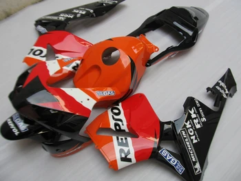 Injekcijas pelējuma karstā pārdošanas aptecētājs komplekts Honda CBR600RR 03 04 oranža sarkana REPSOL pārsegi uzstādīt CBR600 RR 2003 2004 virsbūves CF18
