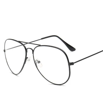 Lielgabarīta Izmēģinājuma Briļļu Rāmji Sieviešu Steampunk Brilles Vīriešiem Vintage Skaidrs, Objektīvs Ikdienas Briļļu Metāla Optiskie Rāmji